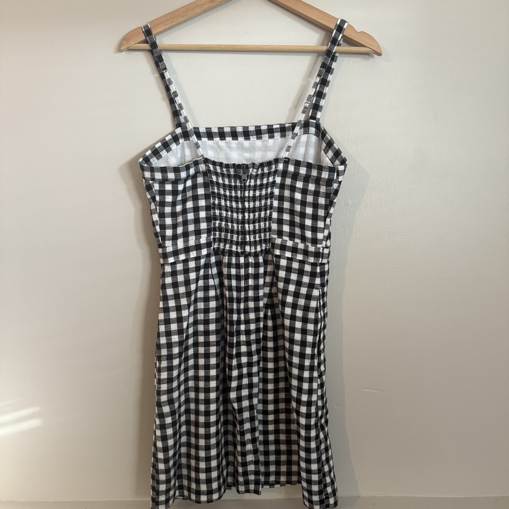 Abercrombie &‎ Fitch Women's Gingham Dress Size SM Black White 90's Y2K - Picture 7 of 8